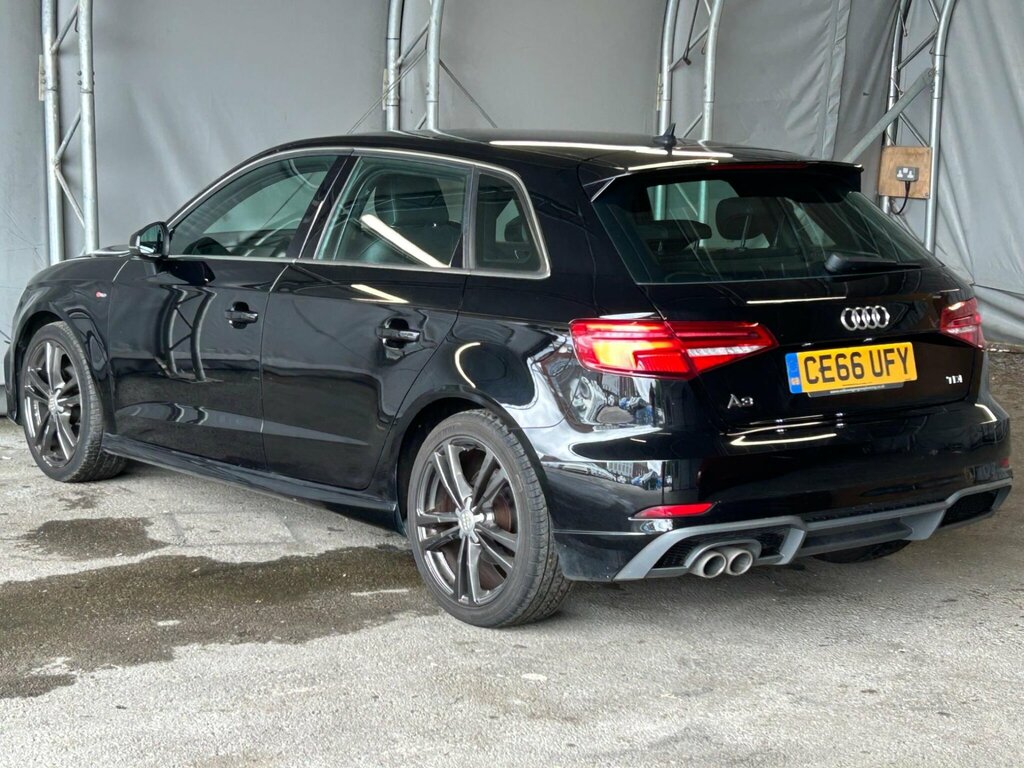 Audi A3 2.0 Tdi S Line Sportback Euro 6 Ss CE66UFY Black #6