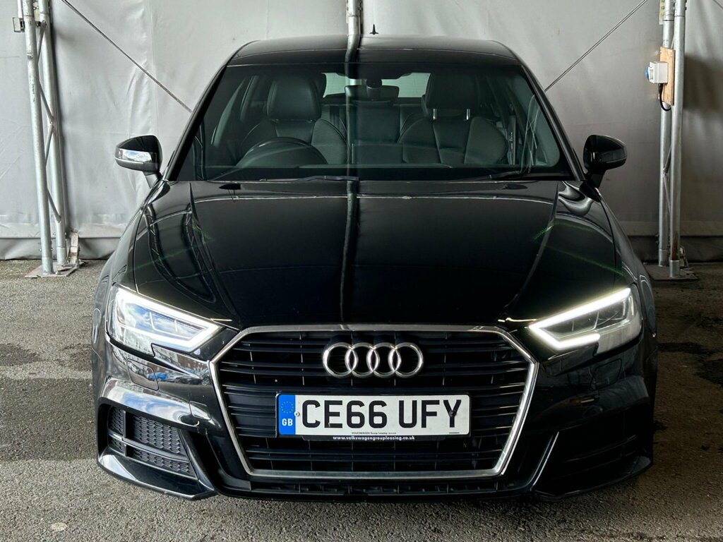 Audi A3 2.0 Tdi S Line Sportback Euro 6 Ss CE66UFY Black #4