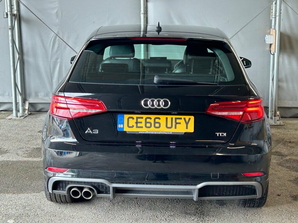 Audi A3 2.0 Tdi S Line Sportback Euro 6 Ss CE66UFY Black #5