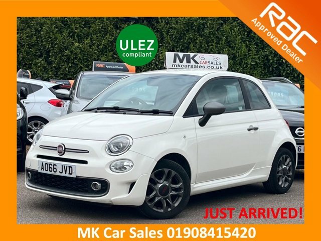 Fiat 500 2016 1.2 S Hatchback Euro 6 Ss White