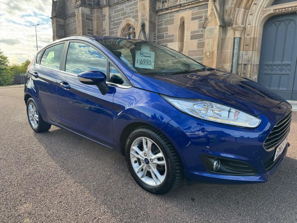 Ford Fiesta 1.0T Ecoboost Zetec Euro 6 Ss SN65PZO Blue #2