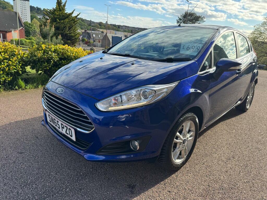 Ford Fiesta 1.0T Ecoboost Zetec Euro 6 Ss SN65PZO Blue #5