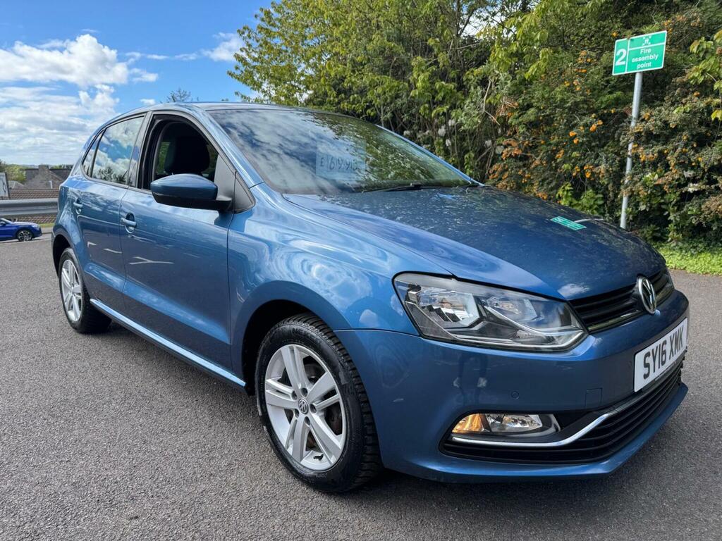 Volkswagen Polo 1.2 Tsi Bluemotion Tech Match Euro 6 Ss SY16XMK Blue #3