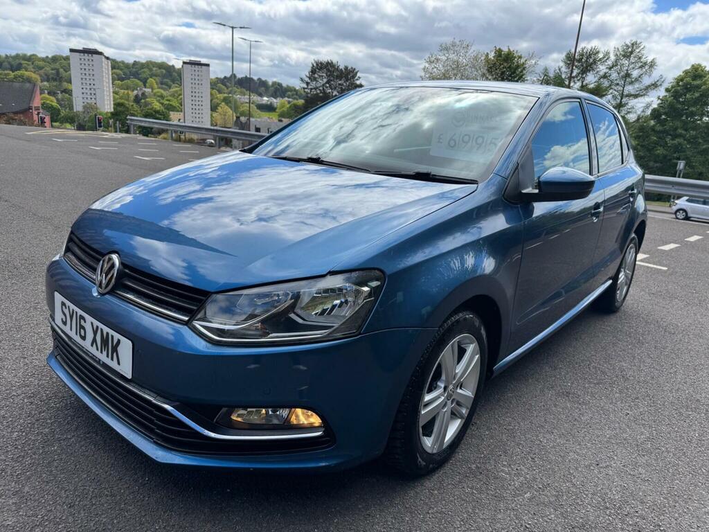 Volkswagen Polo 1.2 Tsi Bluemotion Tech Match Euro 6 Ss SY16XMK Blue #5