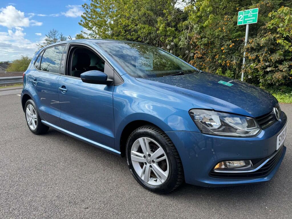 Volkswagen Polo 1.2 Tsi Bluemotion Tech Match Euro 6 Ss SY16XMK Blue #2
