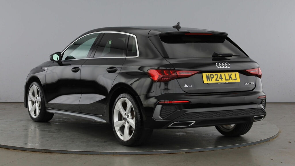 Audi A3 1.0 Tfsi 30 S Line Sportback S Tronic Euro 6 5-Doo Black #3