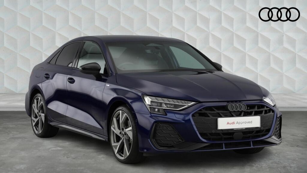 Audi A3 2.0 Tdi 35 Black Edition S Tronic Euro 6 4-Door Blue