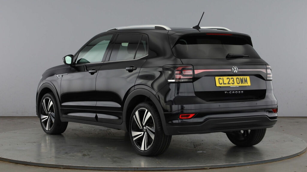 Volkswagen T-Cross 1.0 Tsi R-line Euro 6 5-Door CL23OWM Black #3