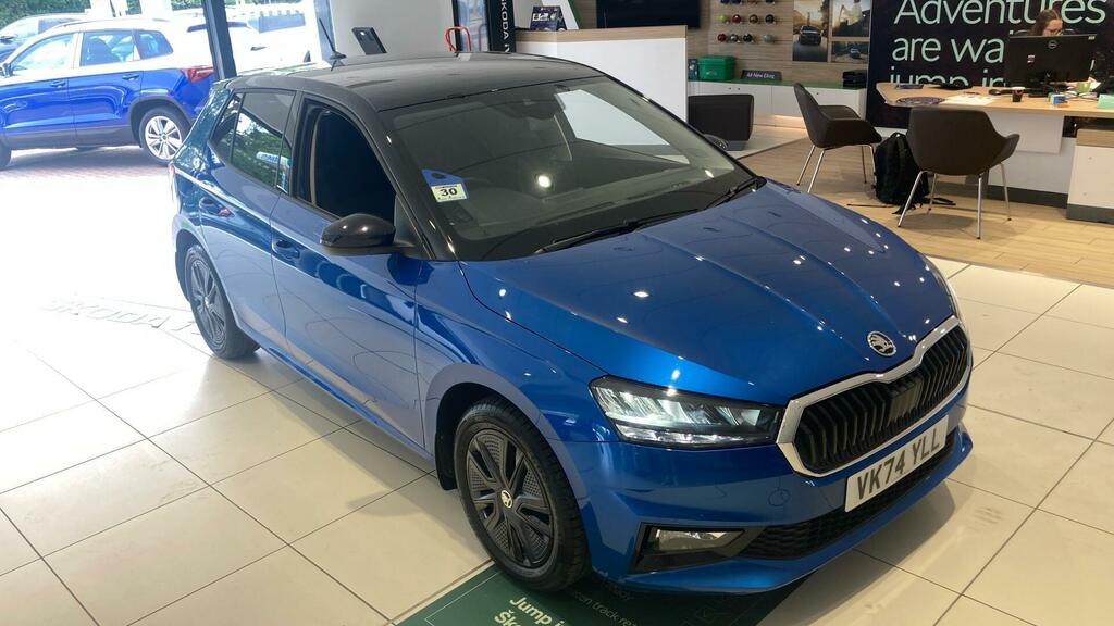 Skoda Fabia 1.0 Tsi Design Edition Euro 6 5-Door VK74YLL Blue #6