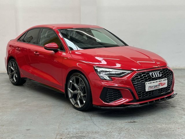 Audi A3 1.0 Tfsi 30 S Line Saloon Euro 6 HG22PHF Red #3