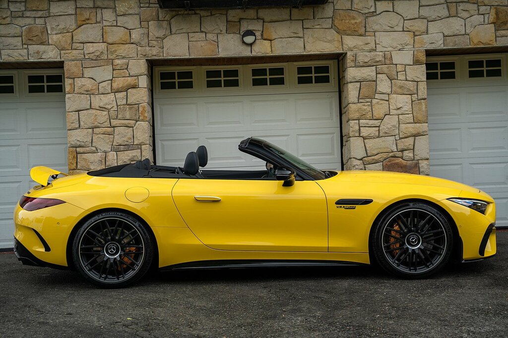 Mercedes-Benz SL Class Convertible White #4