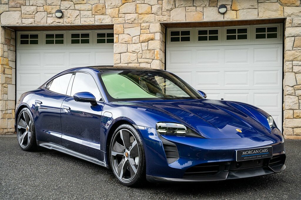 Porsche Taycan Performance Plus 93.4Kwh 4S Saloon Au HK72XCH Blue #2