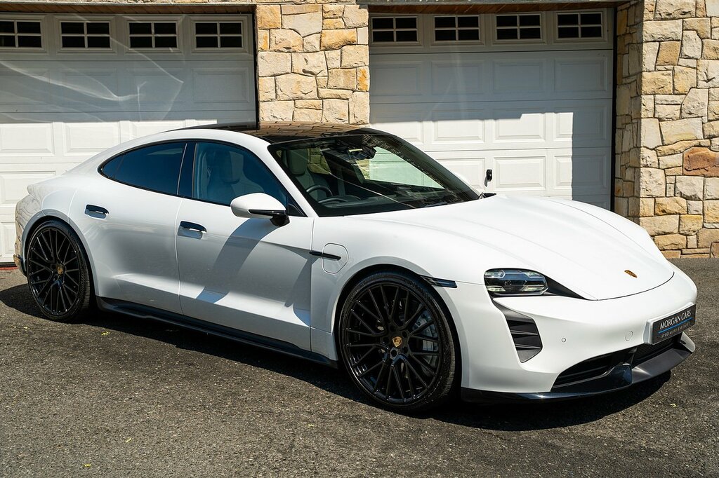 Porsche Taycan Performance Plus 93.4Kwh Turbo Saloon LC72ZKZ White #2