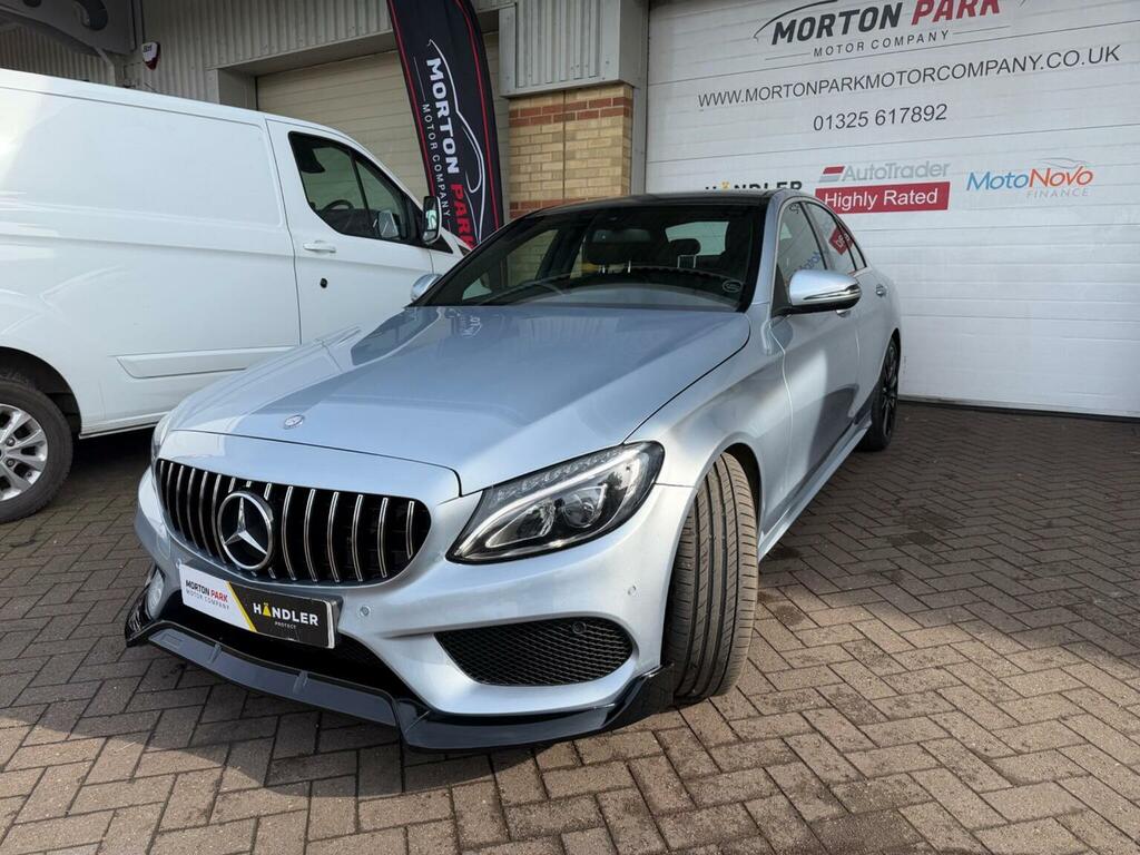 Mercedes-Benz C Class Saloon 2.1 C220d Amg Line Premium 7G-tronic Eur SN65XUG Silver #3