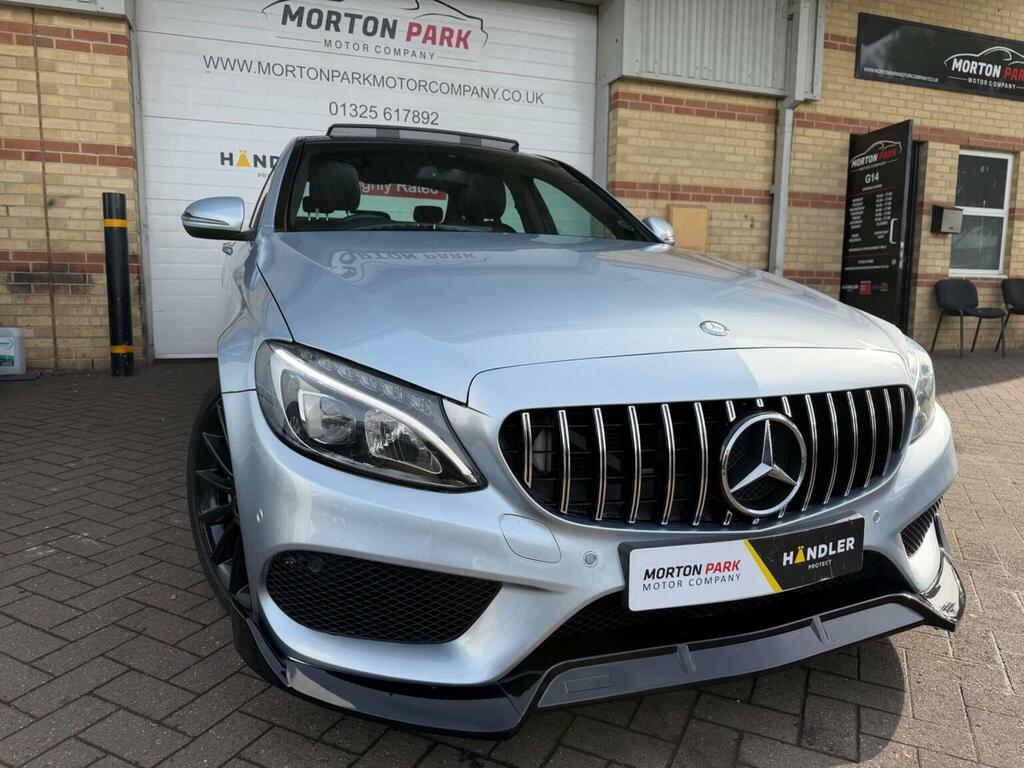 Mercedes-Benz C Class Saloon 2.1 C220d Amg Line Premium 7G-tronic Eur Silver