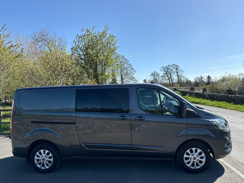 Ford Transit Custom 2.0 300 Ecoblue Limited Crew Van L2 H1 Euro 6 HT70KFG Grey #2