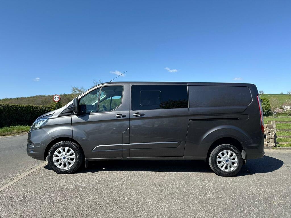 Ford Transit Custom 2.0 300 Ecoblue Limited Crew Van L2 H1 Euro 6 HT70KFG Grey #4