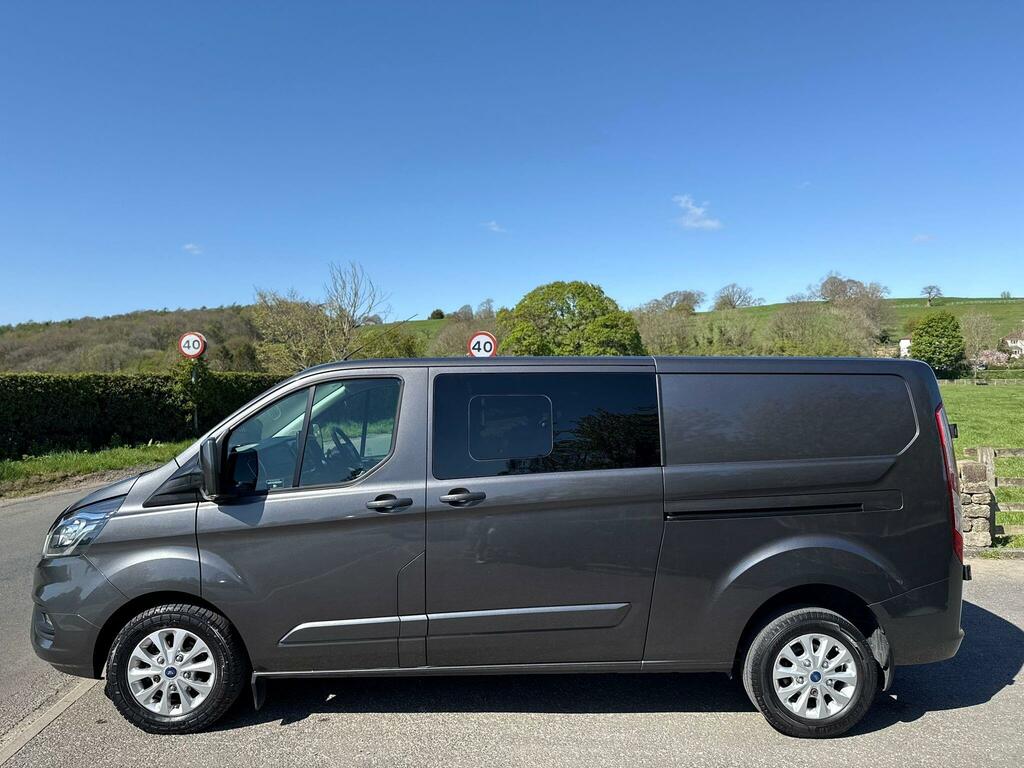 Ford Transit Custom 2.0 300 Ecoblue Limited Crew Van L2 H1 Euro 6 HT70KFG Grey #3