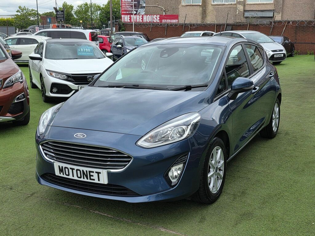 Ford Fiesta 1.0T Ecoboost Gpf Zetec Hatchback Manua KL68VFE Blue #6