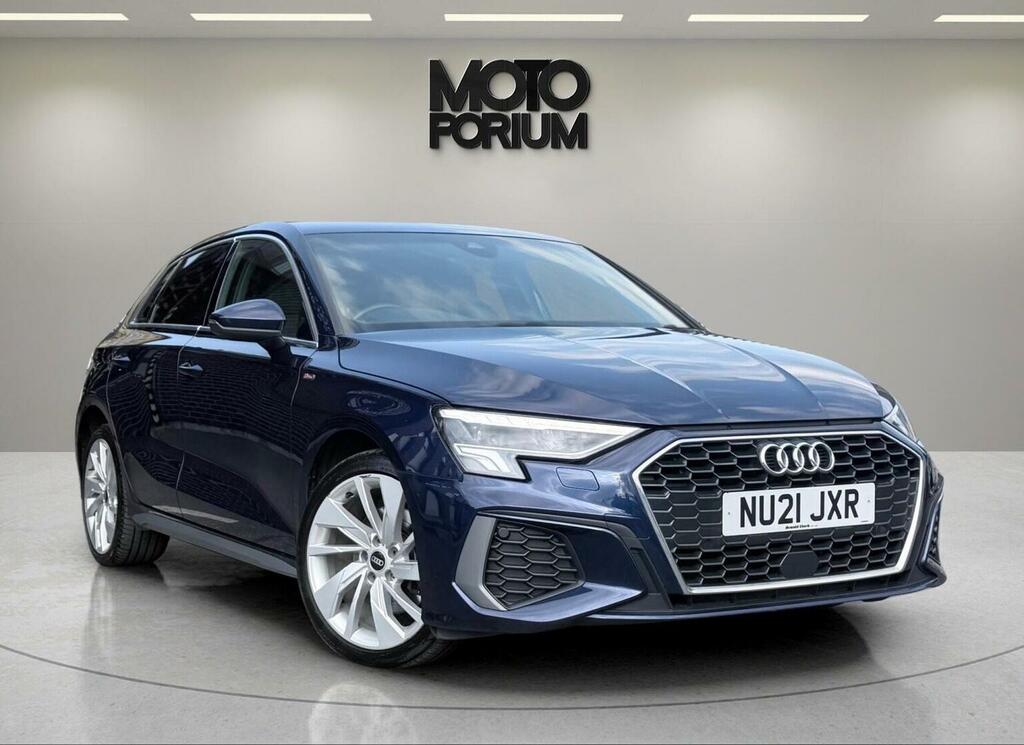 Audi A3 Hatchback 1.4 Tfsie 40 S Line Sportback S Tronic E NU21JXR Blue #4