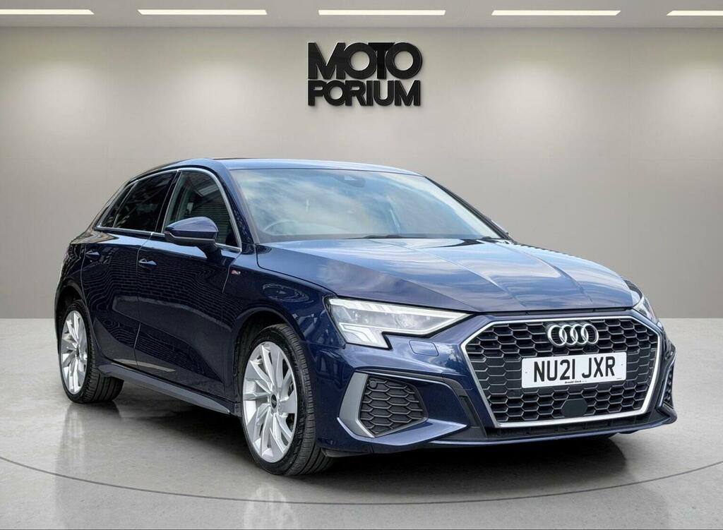 Audi A3 Hatchback 1.4 Tfsie 40 S Line Sportback S Tronic E NU21JXR Blue #2