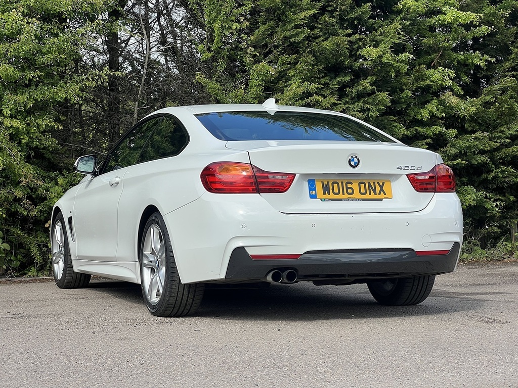 BMW 4 Series 420D M Sport WO16ONX White #6