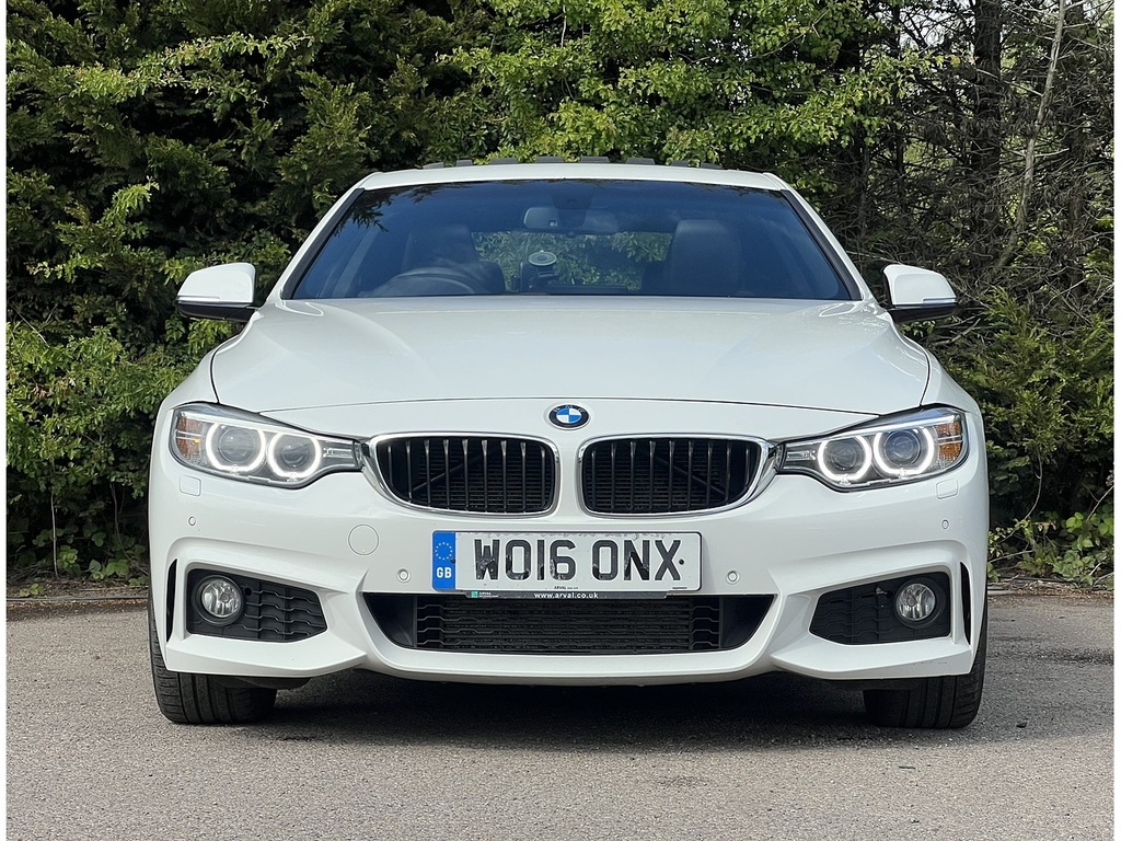 BMW 4 Series 420D M Sport WO16ONX White #4
