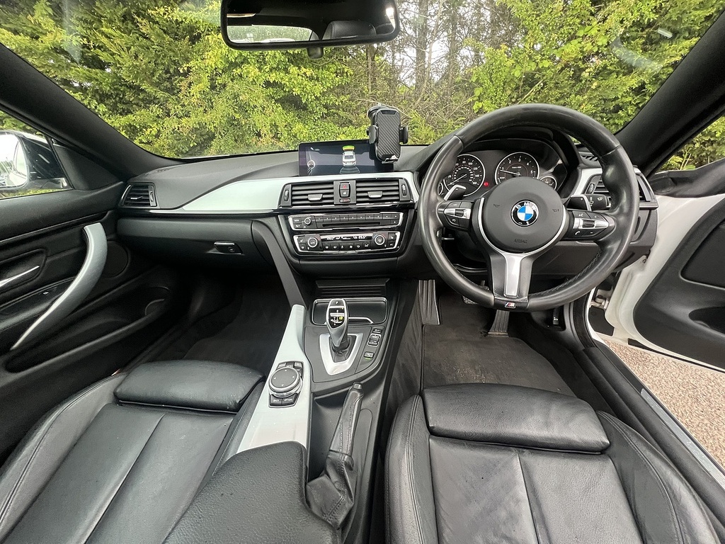 BMW 4 Series 420D M Sport WO16ONX White #2