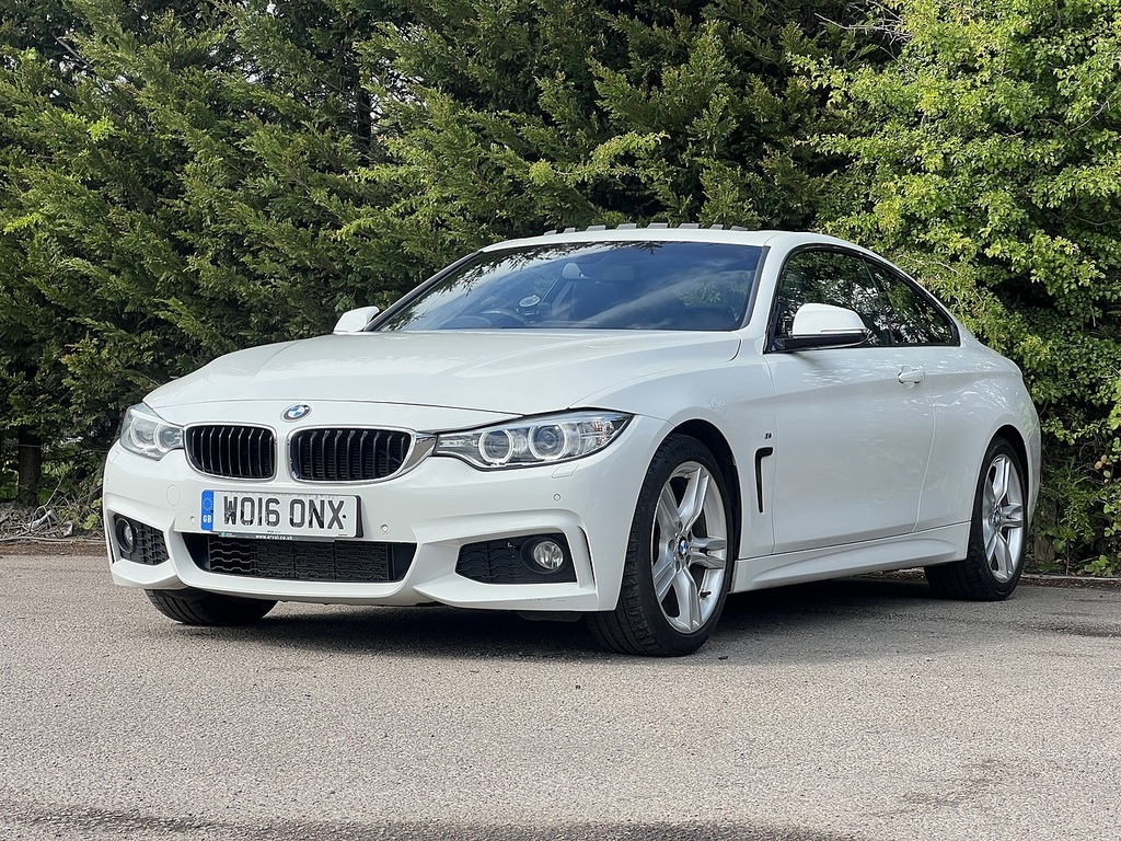 BMW 4 Series 420D M Sport WO16ONX White #3