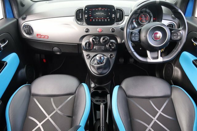 Fiat 500 1.2 S Hatchback Euro 6 S S 69 WA19UVB Blue #2