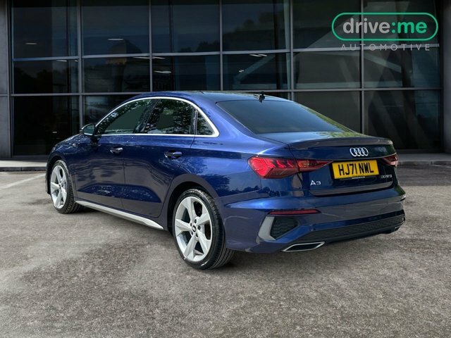 Audi A3 1.0 Tfsi 30 S Line Saloon S Tronic Euro HJ71NWL Blue #3