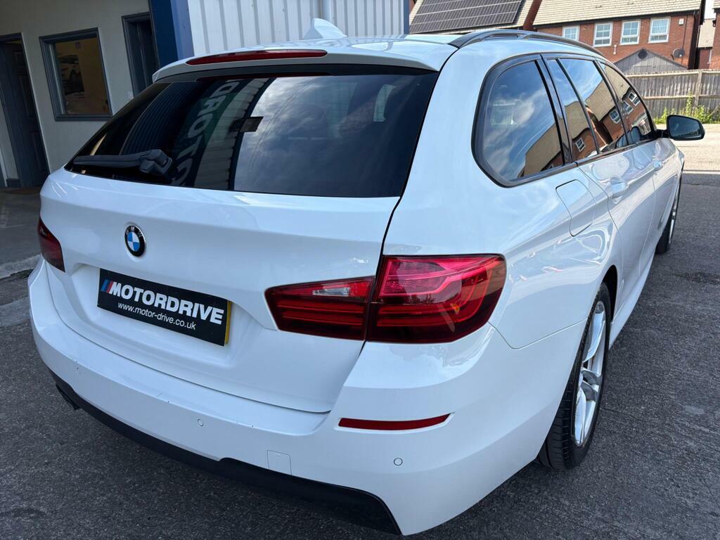 BMW 5 Series 2.0 520D M Sport Touring Euro 6 S S White #2