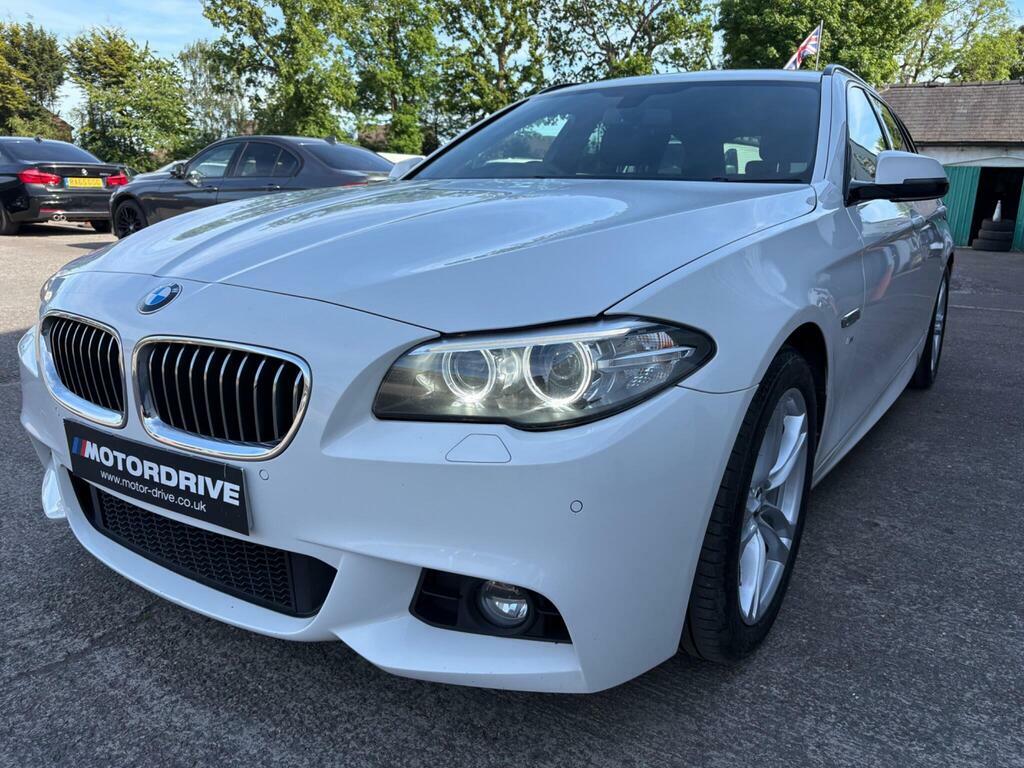BMW 5 Series 2.0 520D M Sport Touring Euro 6 S S White #4