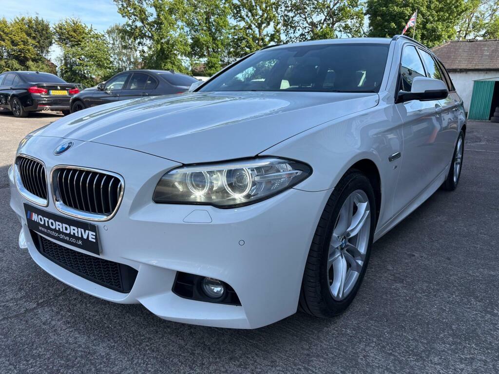 BMW 5 Series 2.0 520D M Sport Touring Euro 6 S S White #6