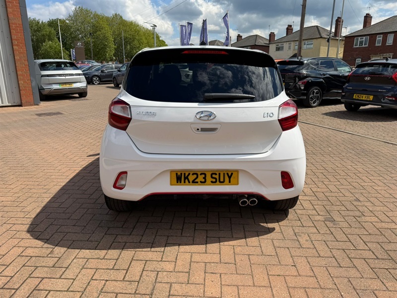 Hyundai I10 1.0 T-gdi N Line Hatchback Euro WK23SUY White #4