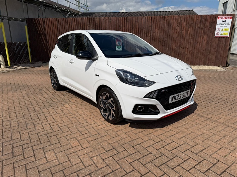 Hyundai I10 1.0 T-gdi N Line Hatchback Euro WK23SUY White