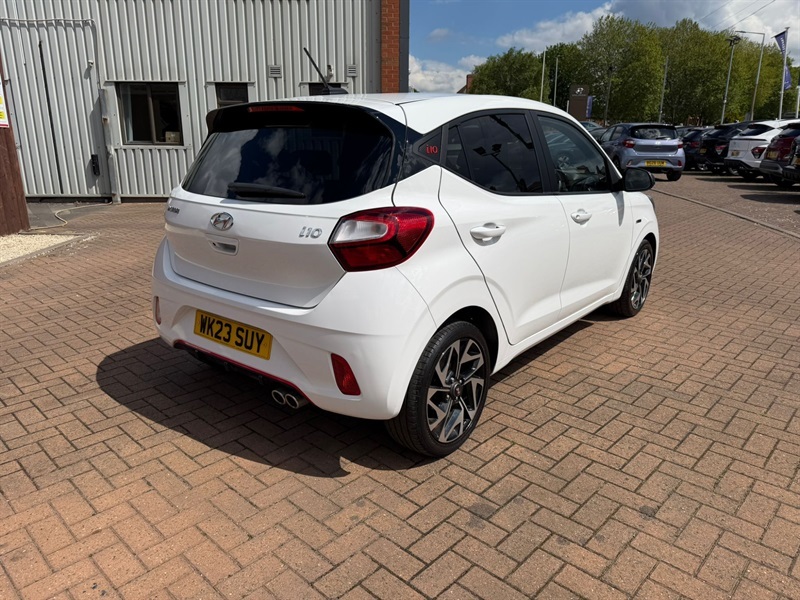Hyundai I10 1.0 T-gdi N Line Hatchback Euro WK23SUY White #3
