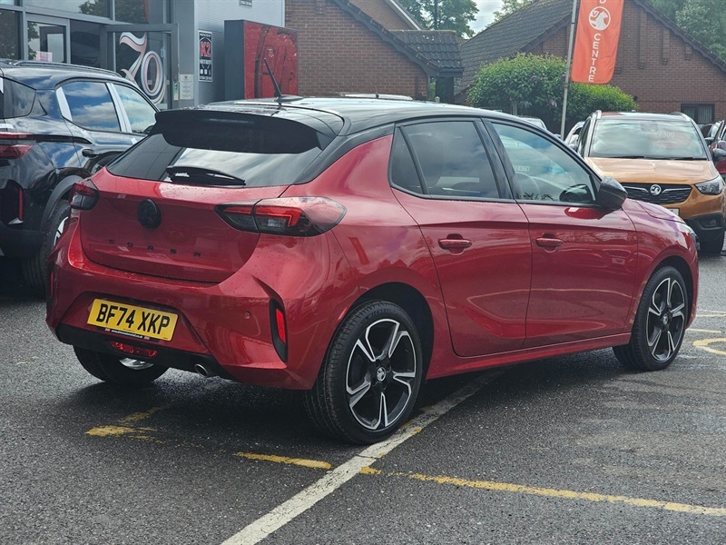 Vauxhall Corsa 1.2 Turbo Gs Hatchback Euro 6 S BF74XKP Red #3