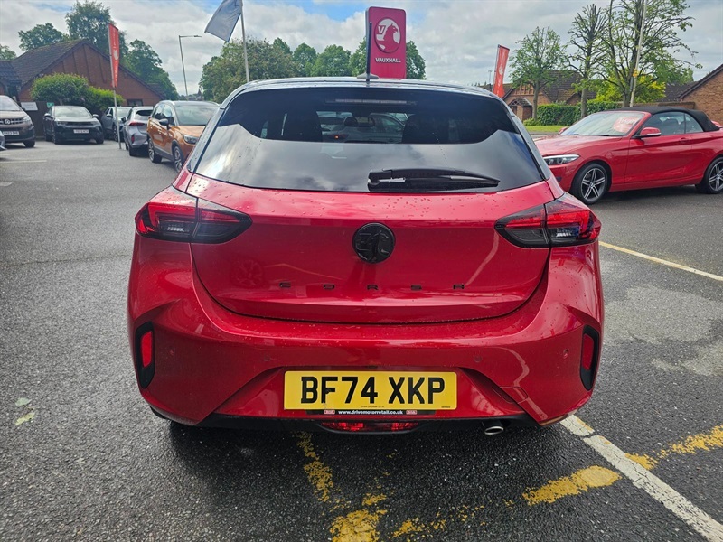 Vauxhall Corsa 1.2 Turbo Gs Hatchback Euro 6 S BF74XKP Red #4