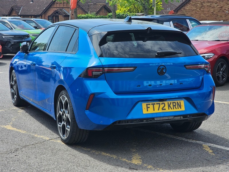 Vauxhall Astra 1.2 Turbo Ultimate Hatchback Eur FT72KRN Blue #4