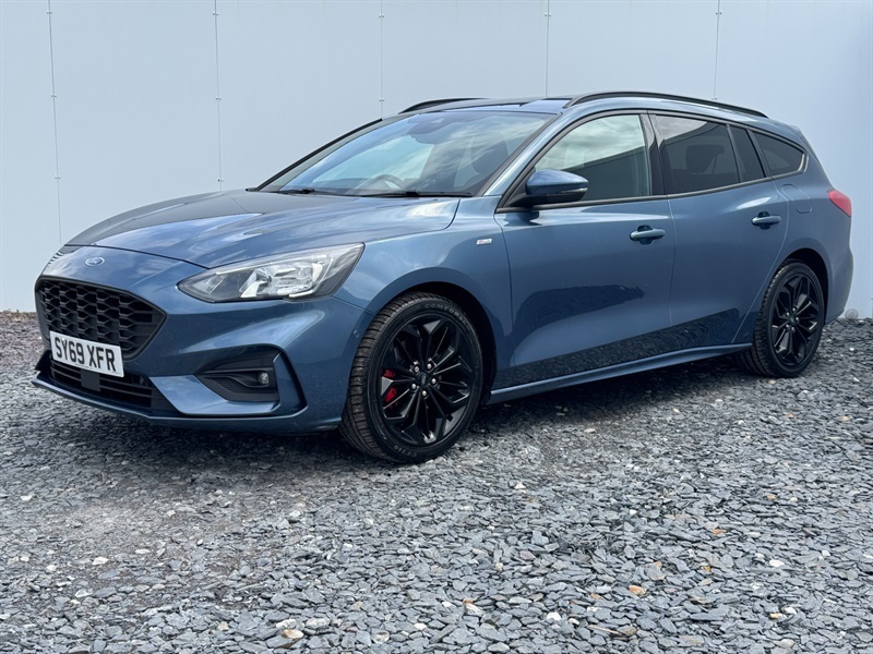 Ford Focus 1.0T Ecoboost St-line X Estate E SY69XFR Blue #3