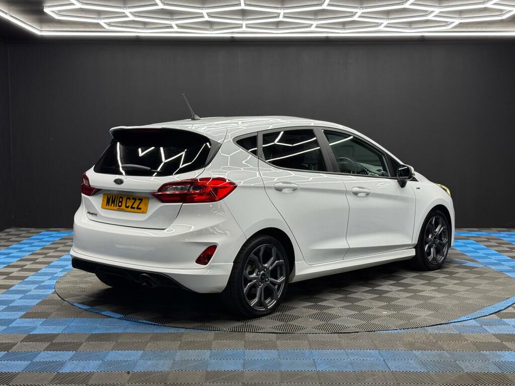 Ford Fiesta 1.0T Ecoboost St-line Euro 6 Ss WM18CZZ White #5