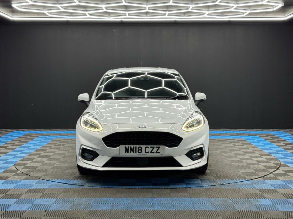 Ford Fiesta 1.0T Ecoboost St-line Euro 6 Ss WM18CZZ White #2