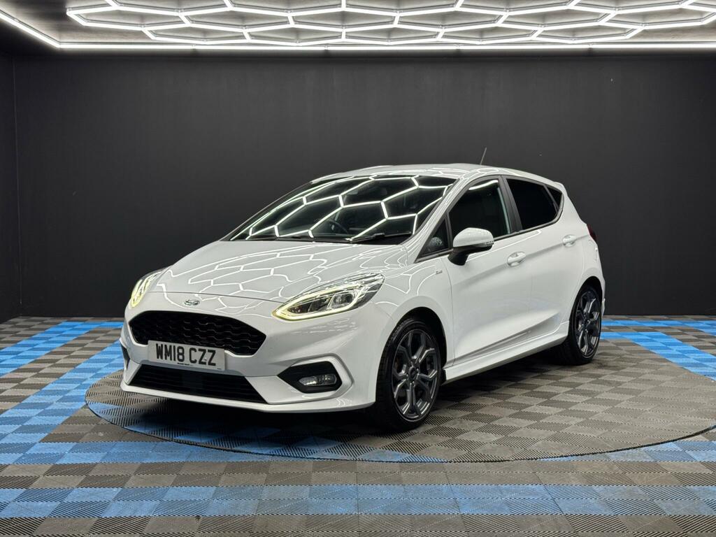 Ford Fiesta 1.0T Ecoboost St-line Euro 6 Ss WM18CZZ White #3