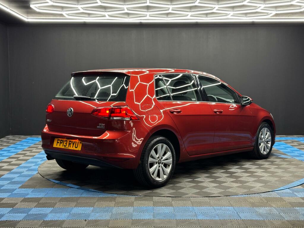 Volkswagen Golf 1.6 Tdi Bluemotion Tech Se Dsg Euro 5 Ss FP13RYU Red #5