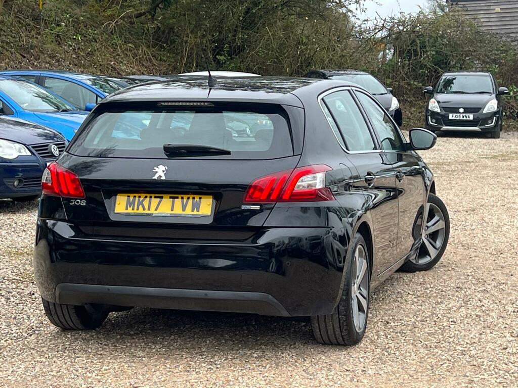 Peugeot 308 1.2 Puretech Allure Euro 6 Ss MK17TVW Black #5