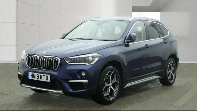 BMW X1 2018 2.0 20I Xline Suv Dct Sdrive Euro HN18KTD Blue #2