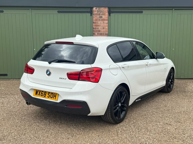 BMW 1 Series 2018 2.0 118D M Sport Hatchback WX68SOH White #6