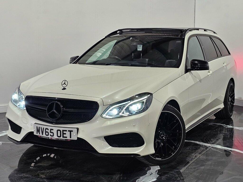 Mercedes-Benz E Class 2.1 E250 Cdi Amg Night Edition Premium Estate MV65OET White #3