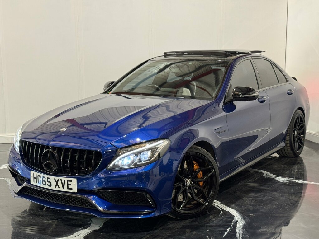 Mercedes-Benz C Class 4.0 C63 V8 Biturbo Amg Premium Saloon HG65XVE Blue #3